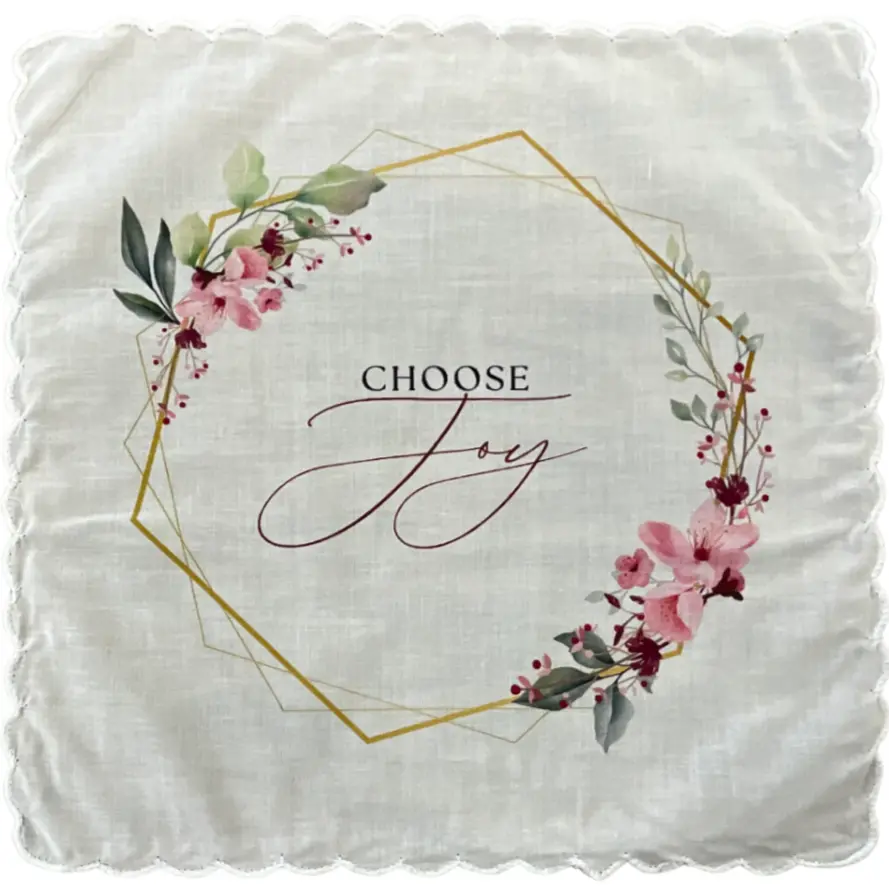 Hanky Girls' with Design Choose Joy.webp
