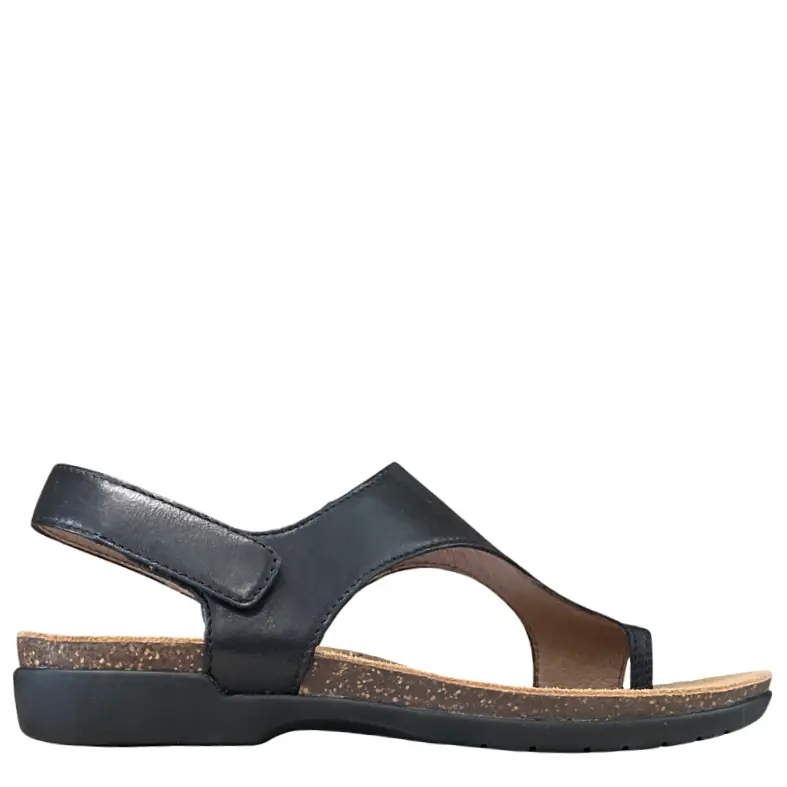 Dansko Reece Waxy Burnished Black Women's Sandal