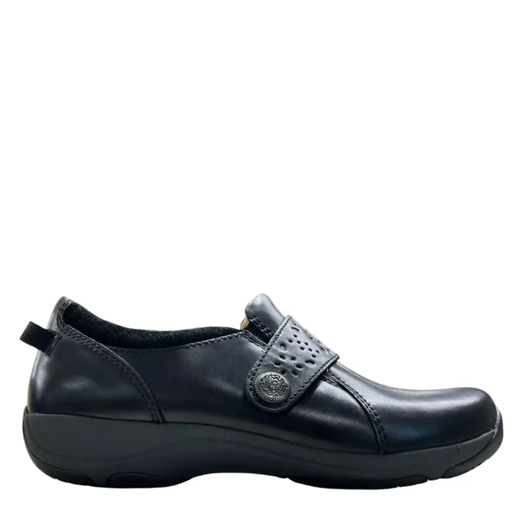 Dansko Sallie Waxy Burnished Black 
