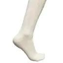 Weaver's Apparel Lizzie Ann Wide Rib Knee Hi Sock 5900 WHITE 
