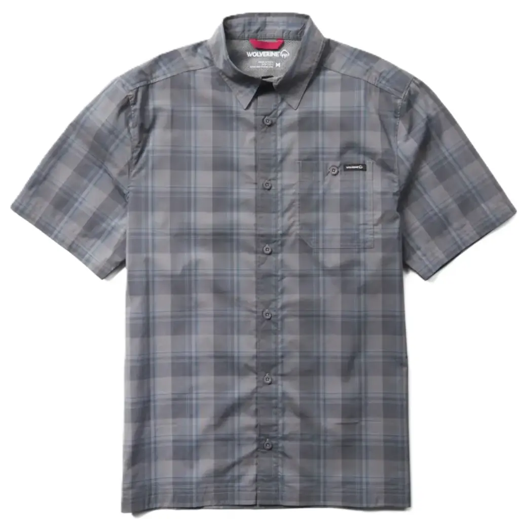 Wolverine Vented Plaid SS Work Shirt 1213620-053
