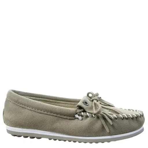 Minnetonka Kilty Plus 4308/Stone Women's Moccasin Discontinued