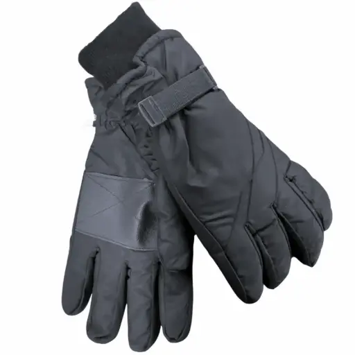 [WA-63630/blk] Weaver's Apparel Men's Ski Glove Black sizes M, L & XL