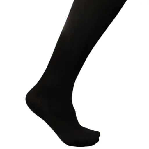 Weaver's Apparel Lizzie Ann Wide Rib Knee Hi Sock 5900 BLACK