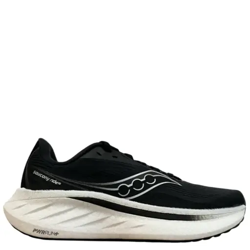 Saucony Ride 18 Women’s 11000-100/11001-100 Black/White Discontinued