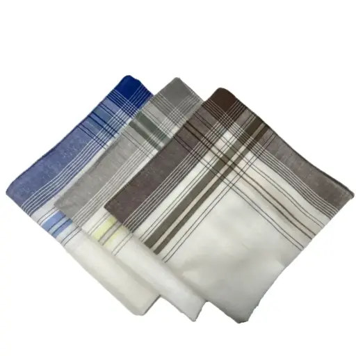 [WA-211B] Weaver's Apparel Men's Color Cotton Dress Hanky 211B
